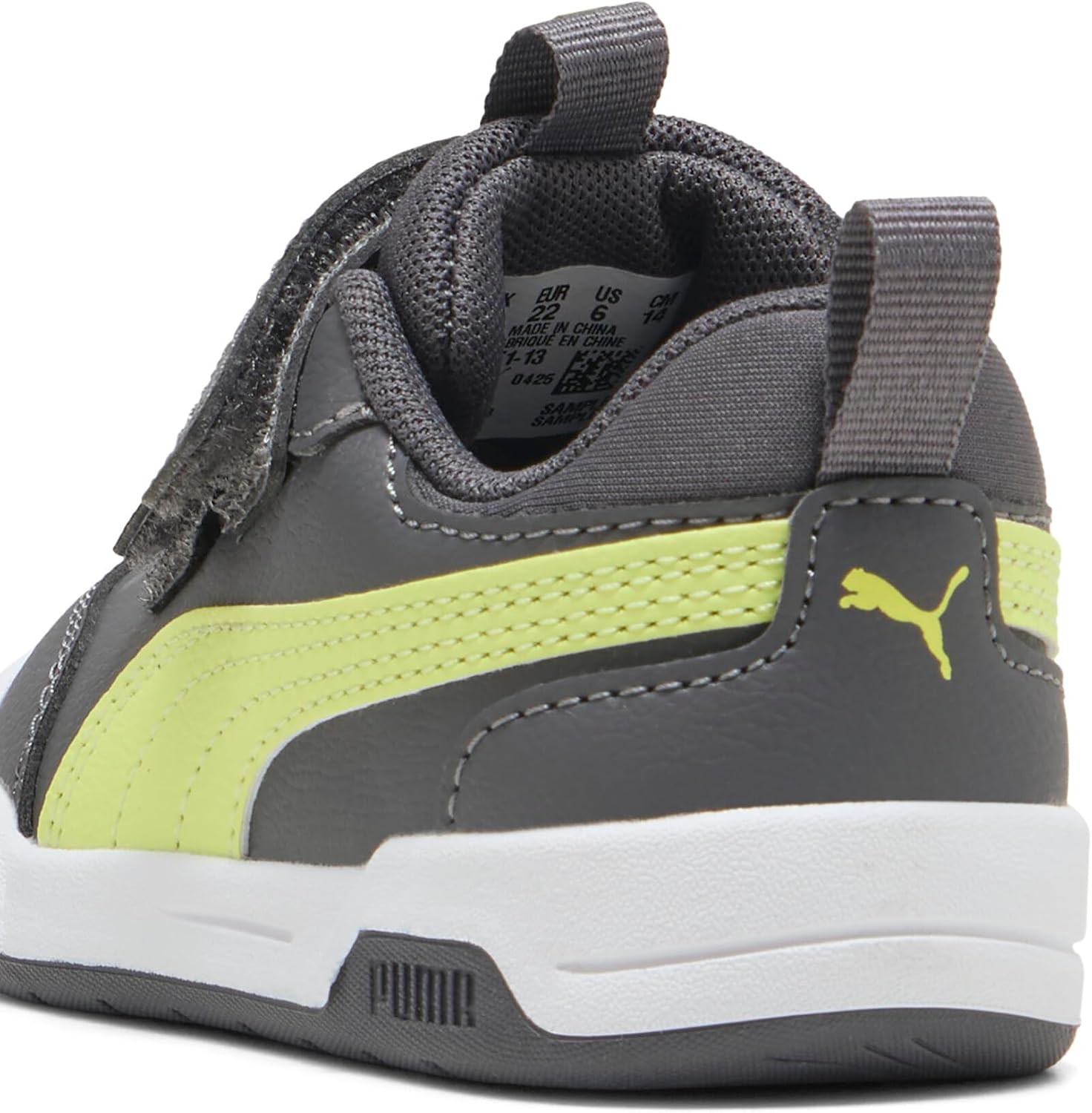 Puma Unisex Children's PUMA Multiflex 2 SL V InfSneaker 9 UK Moody Gray Light Lime
