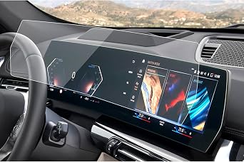 SXCY Fit For 2025 BMW X1 Screen Protector [10.7 Inch Navi + 10.25 Dash] For 2023-2025 BMW X1 Accessories, 1PC 9H Tempered Glass Whole Screen Protector