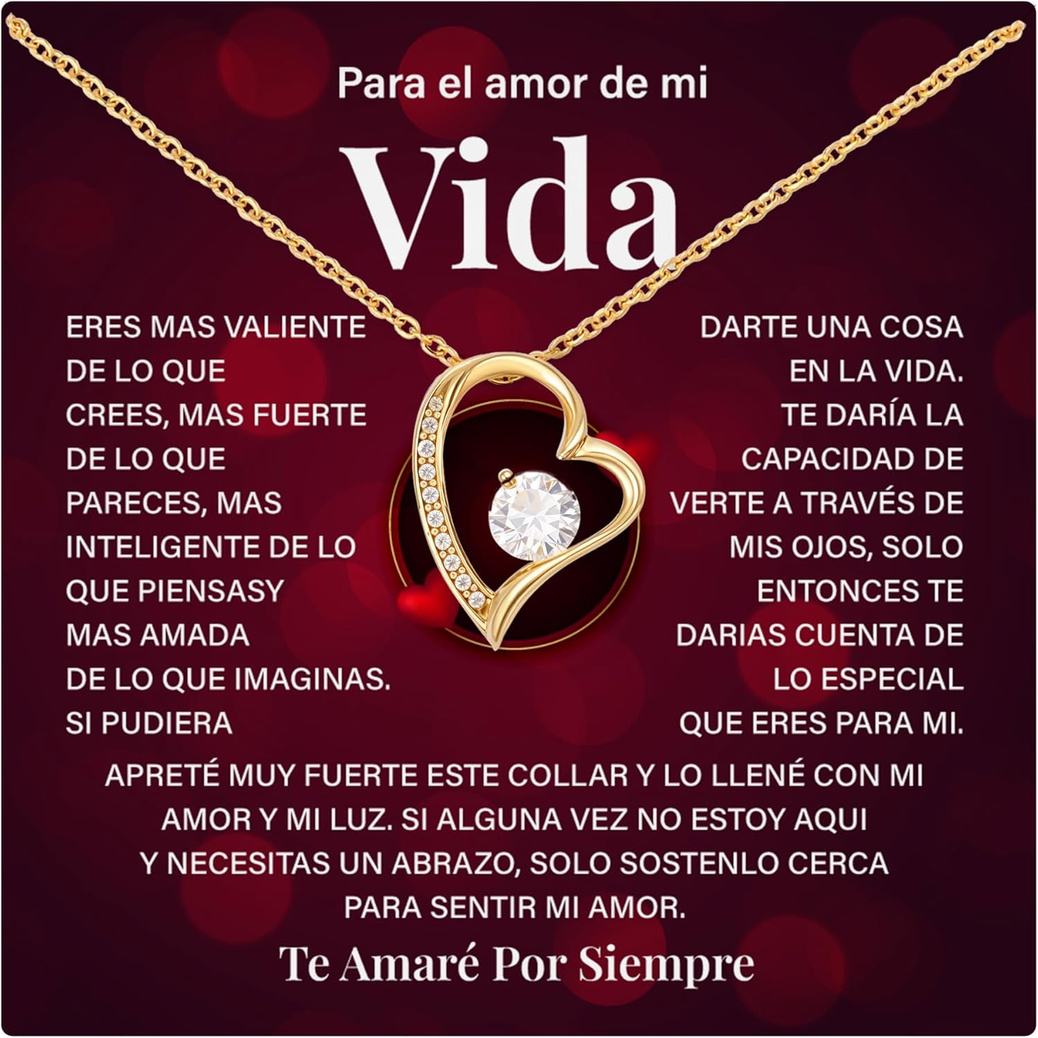 Collar Para El Amor De Mi Vida, Regalo Para Mi Esposa O Novia, To My Soulmate Necklace For Women, Símbolo De Amor Eterno