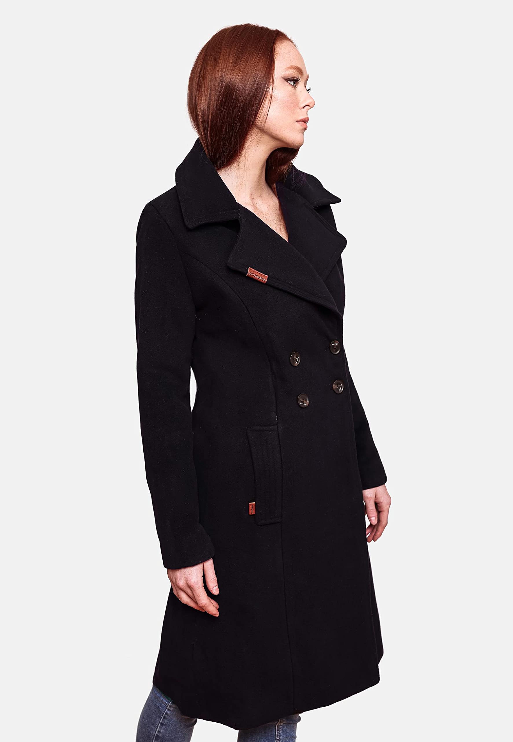 Navahoo Wooly Manteau d'hiver Trench Style Parka pour Femme XS-3XL