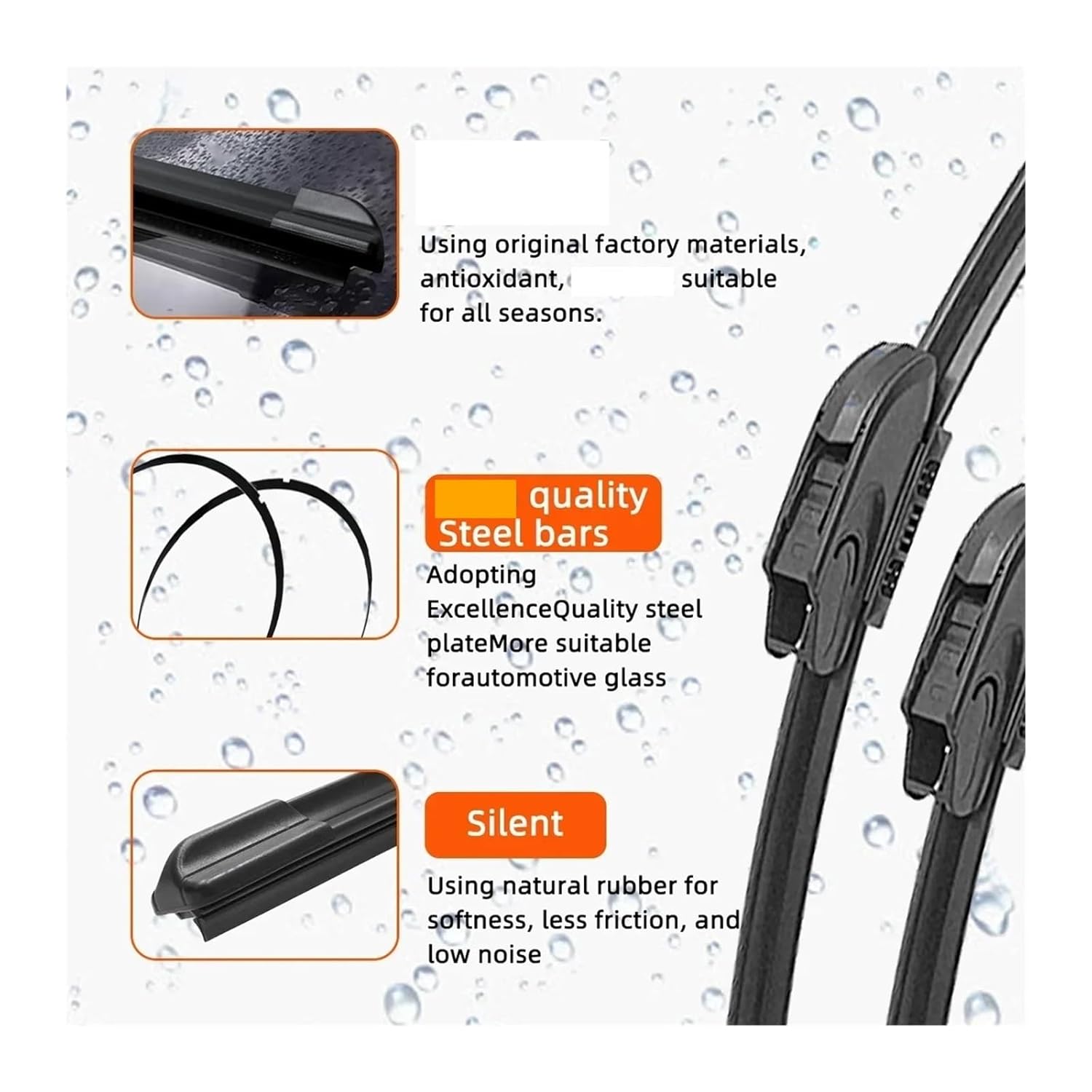 Fit for Front Windshield Wiper - Multifunctional Double Rubber Strip for GD GG GV GH GR GJ GP VA Models(A,GD GG (2000-2007))