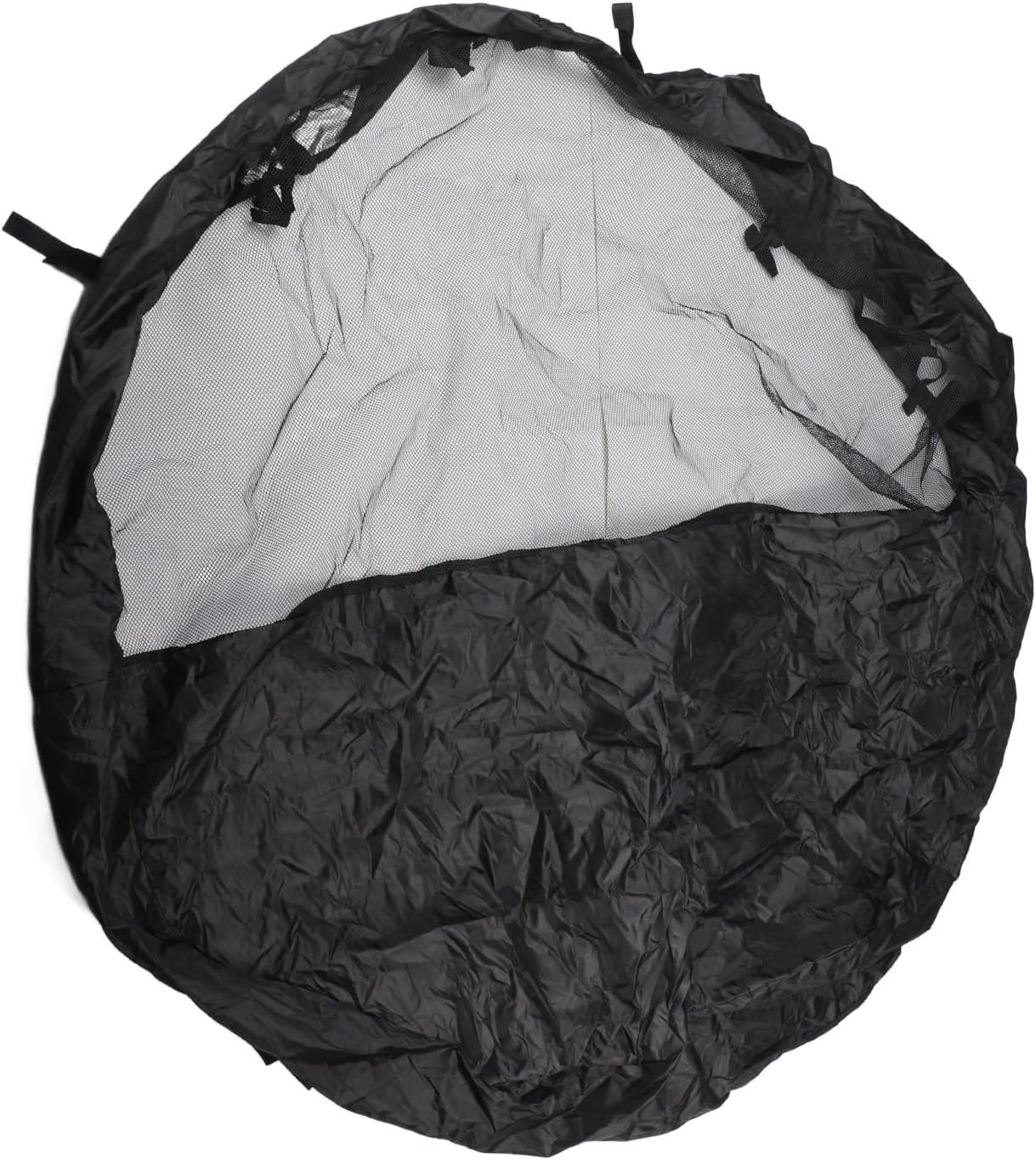 8 Panel Rectangle Dog Playpen Cover, Mesh Top Cover for Pet Cage Kennel, Breathable Polyester Security Protector with Visual Window for Indoor Outdoor Use