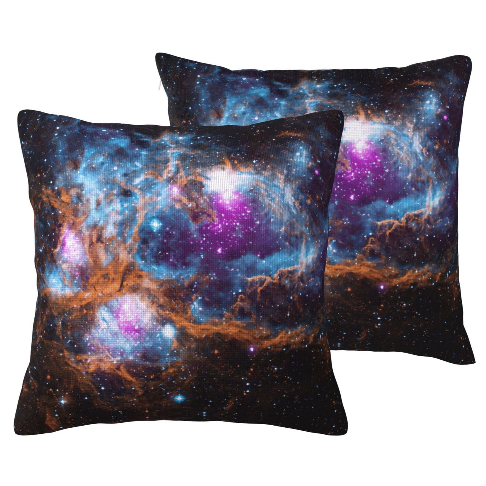 Housse de coussin galaxie décorative pour canapé de salon