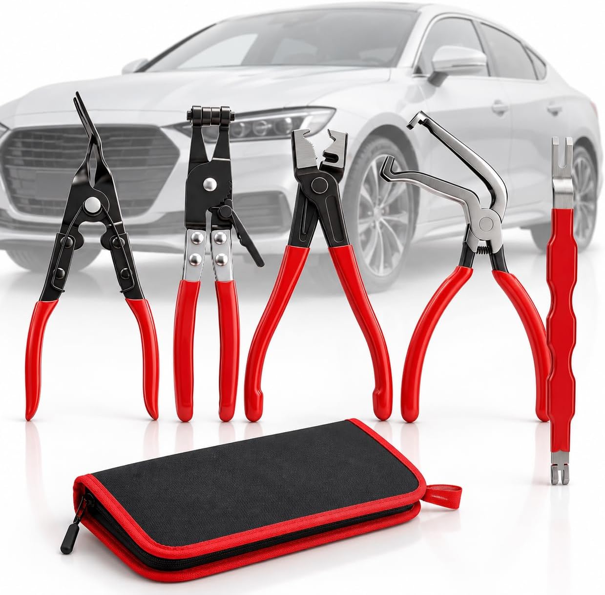 5 Pcs Electrical Disconnect Pliers Kit,Electrical Connector Removal Tool