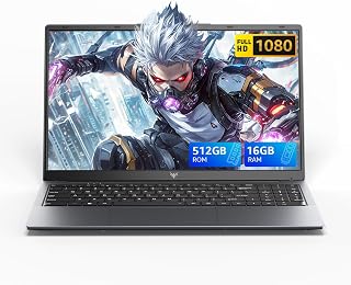 ACEMAGIC LX15 Portátil 15.6" FHD Intel N97, Intel UHD Graphics16GB RAM, 512GB SSD, WiFi, BT5.0, USB3.2, Tipo-C, 1080P FHD Display,38WH Batería, para Oficina y Estudio