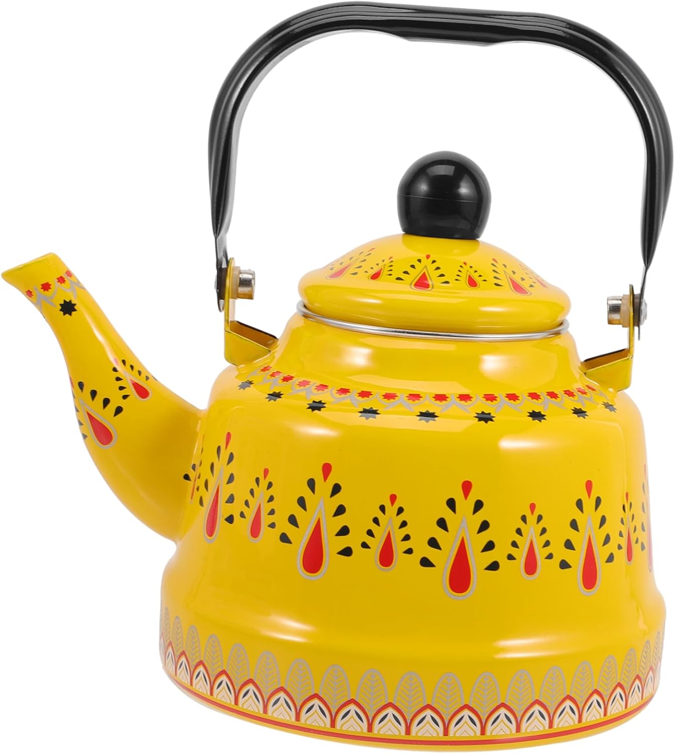 UPKOCH Enamel teapot kettle stovetop enamel tea kettle enamel kettle tea pots for