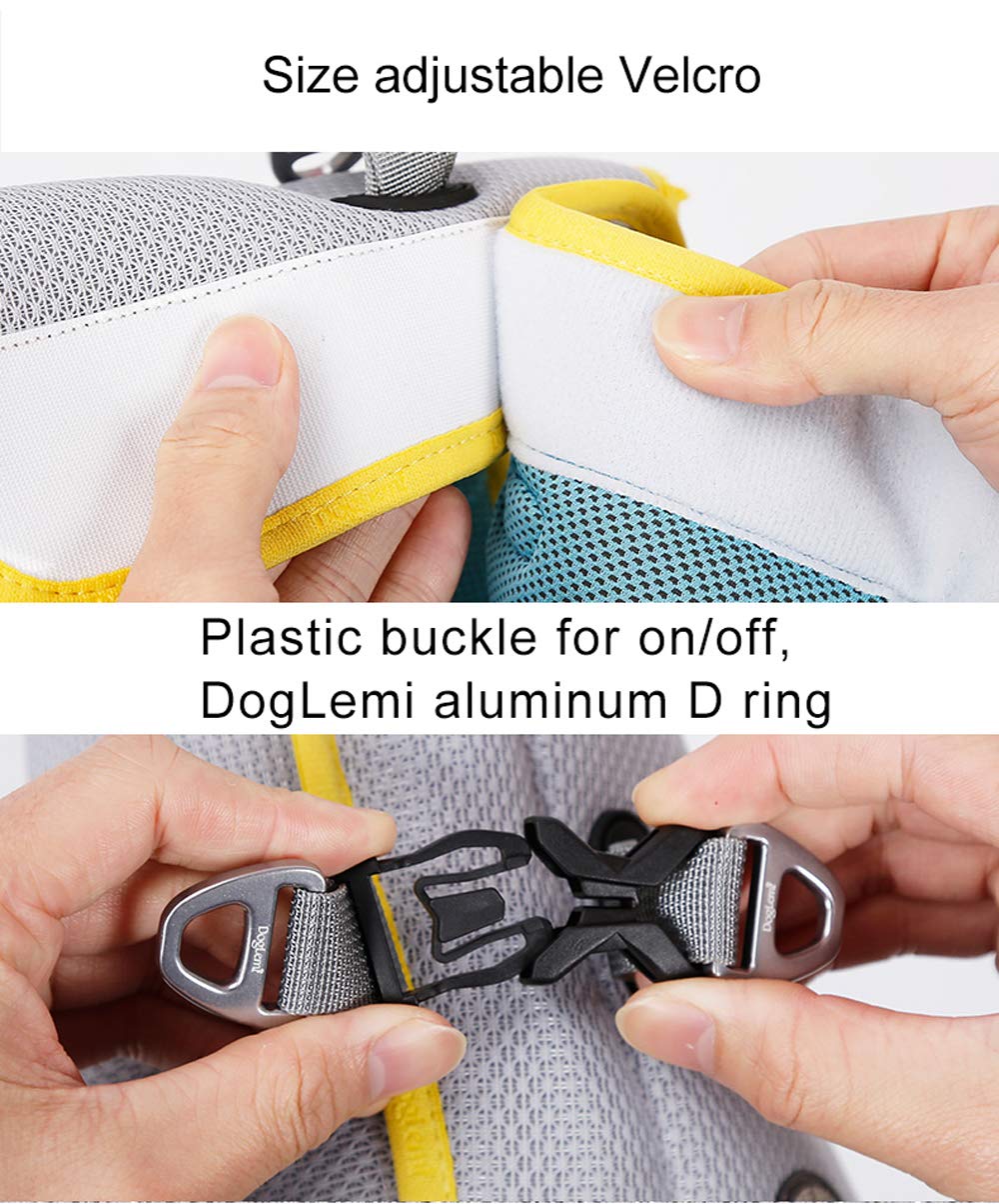 Hund Kühlgeschirr Sommer Mesh Verstellbar Hund Kühlweste Jacke Outdoor Sonnenfest Haustier Mäntel für Kleine Mittlere Große Hunde (M)
