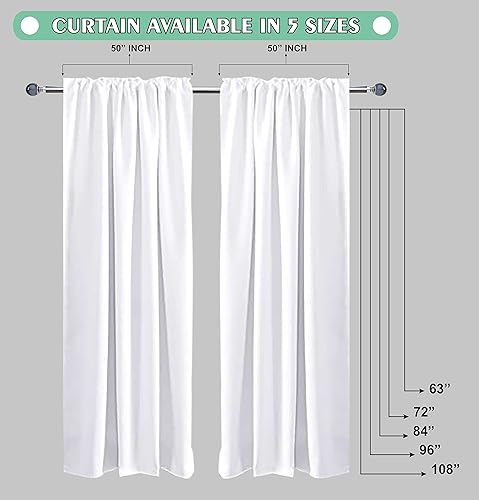 Miniatura 3 de Linen Clubs - Cortina de algodón blanca