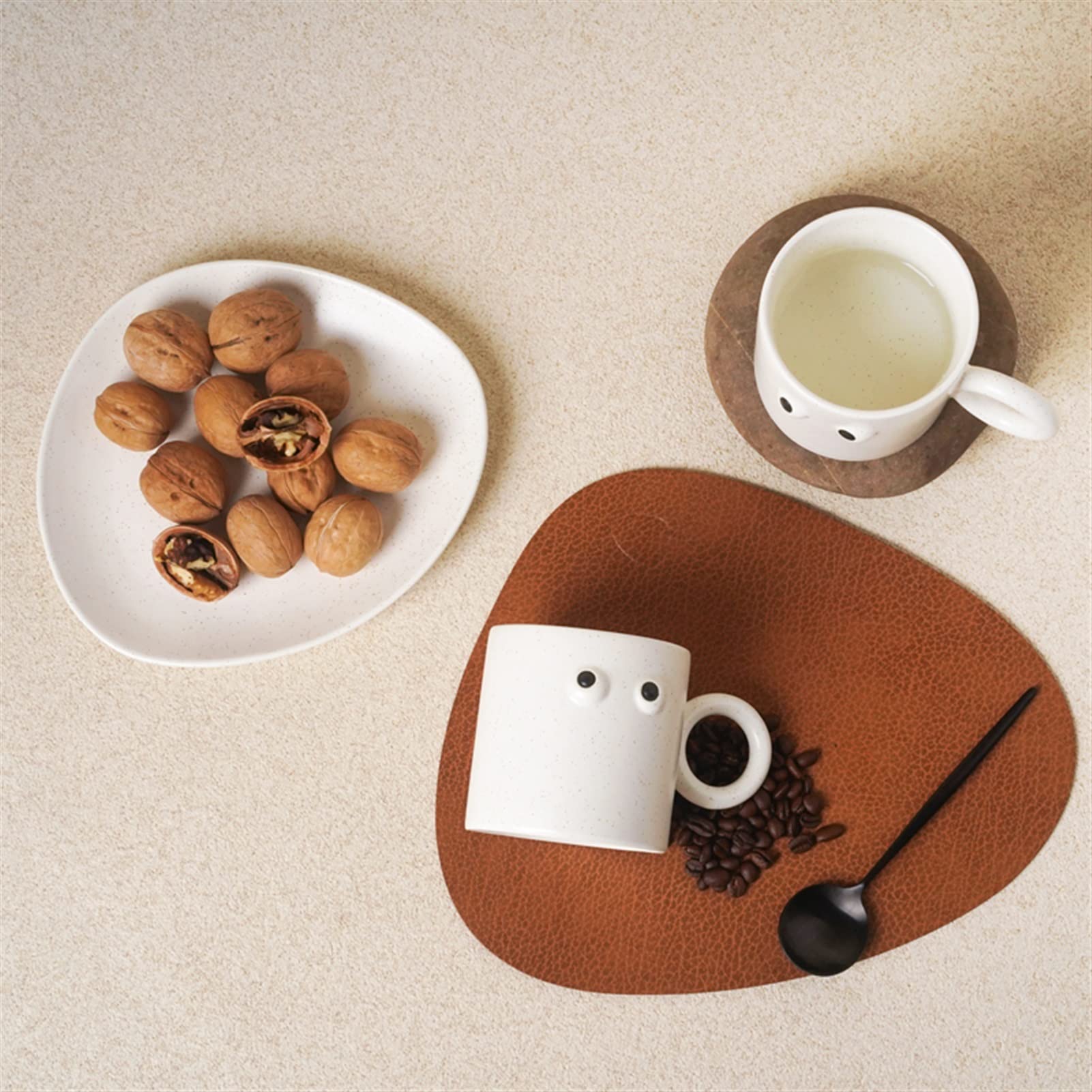Tazas de Té Taza de la taza de los ojos de la porcelana for el café de la leche de la cafetería de la cafetería de la cafetería creativa del agua de la cafetería divertida for la familia Tazas de Desa