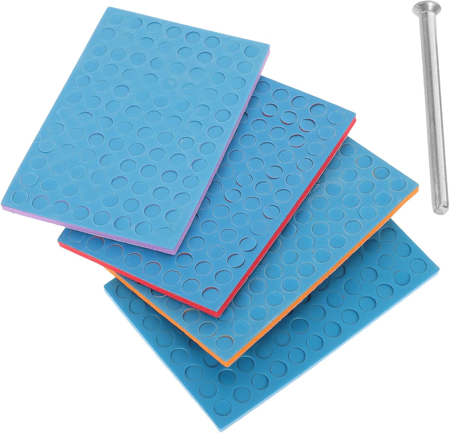 MAGICLULU Adhesive Backed Sponge Sanding Pads C01, Fine Grit Polishing Sponge for Model Building, Wood, Metal, and Plastic, High Precision Hand Sanding for Hobby and Craft
