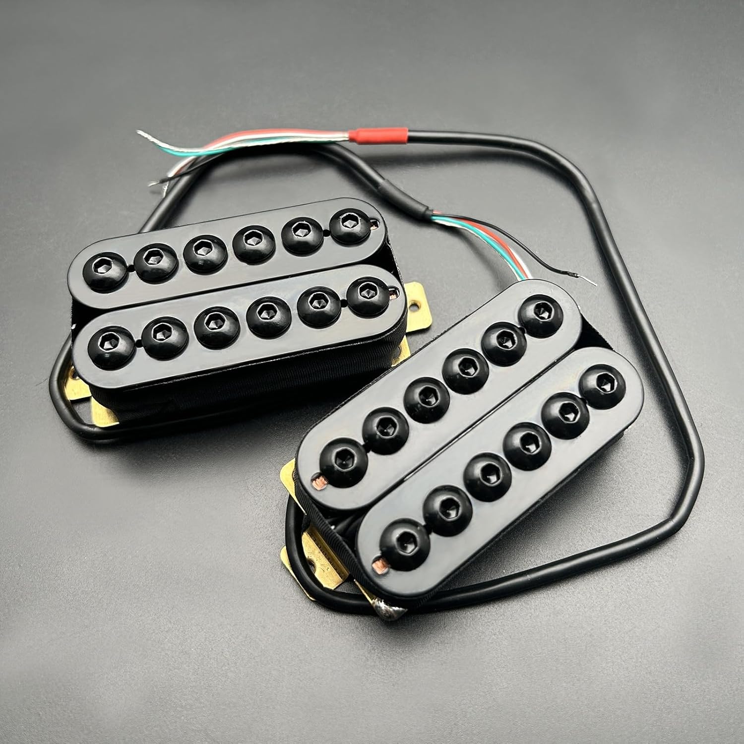 MAXCHEER Guitar Humbucker Pickup (black, 7.5K&16.6K)