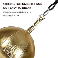 Vista 5 de InnoLife Kit de saco de boxeo de doble extremo con bola de perforación, kit de reacción de velocidad con cordones elásticos, perfecto