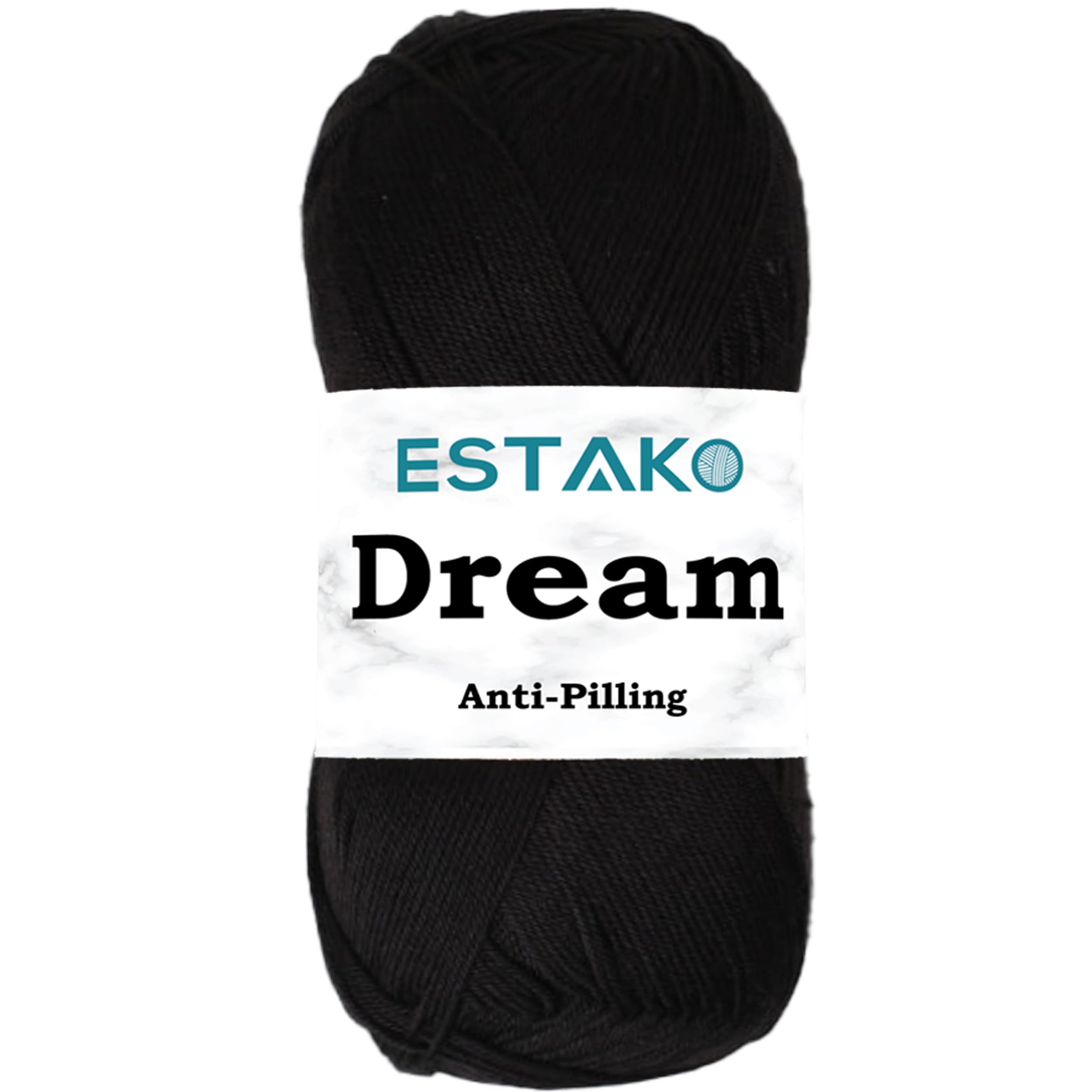 Estako Dream, 100% Microfiber Acrylic Yarn, Soft, Super Fino/Fingering Weight (1) for Crochet and Knitting 3.5 Oz (100g) / 382 Yrds (350m) (70978 -