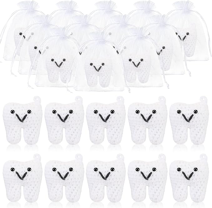 Syhood 10 Sets Dental Assistant Appreciation Gifts Bulk Dentist Funny Tooth Doll