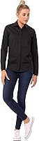 Vista 2 de Chef Works Camisa Shelby con cremallera frontal para mujer
