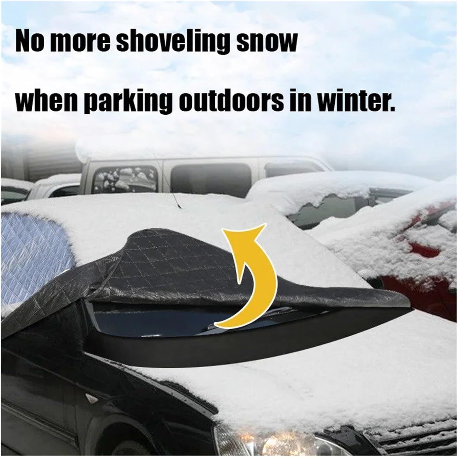 Snow Protection for Cars Car Windshield Snow Cover Side Window Protector Covers Ice Sun Shade Dust Frost Freezing(Small 1PC)