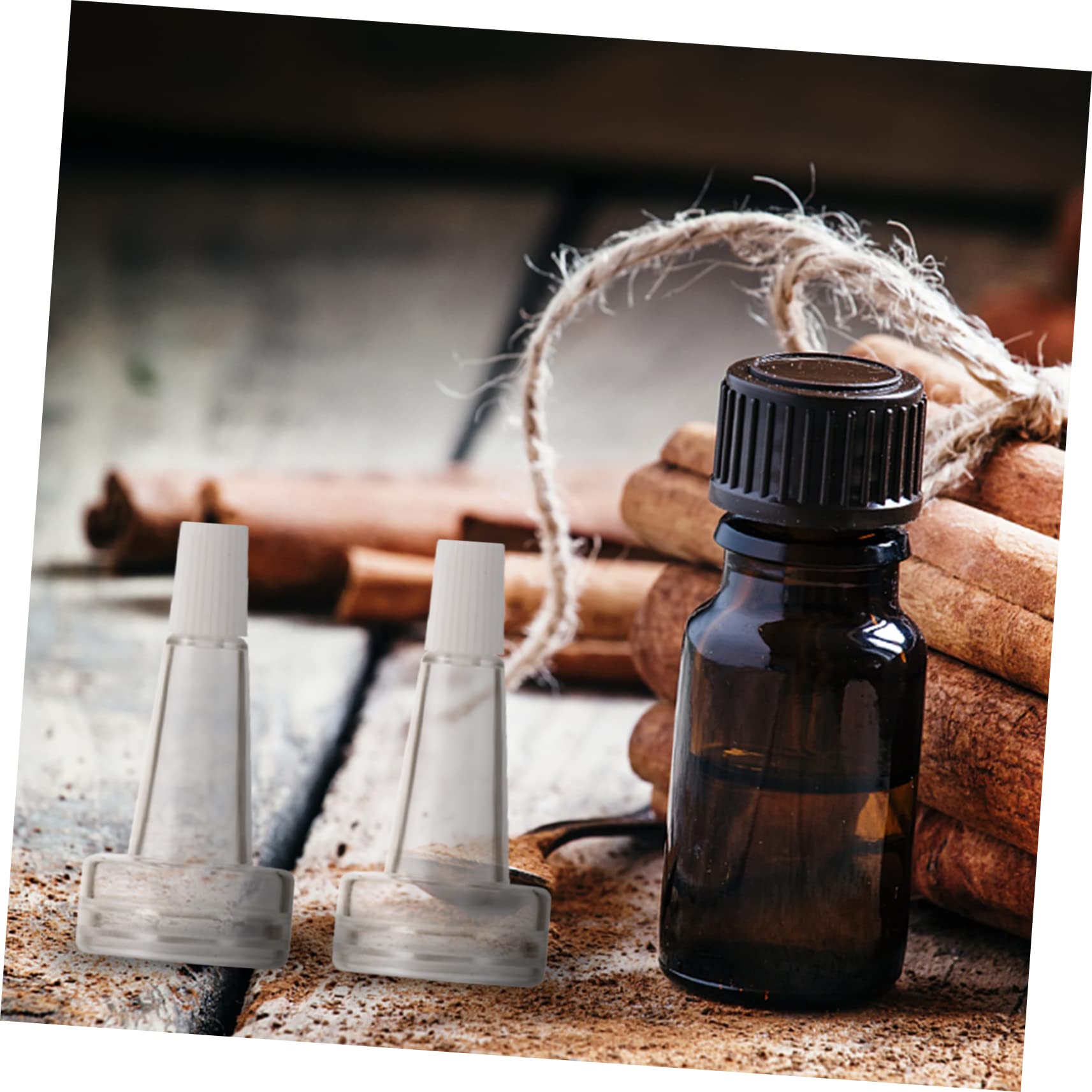 PRETYZOOM 100pcs Mini Dropper Bottle Caps for Vial Liquids for Essential Oils Leakproof