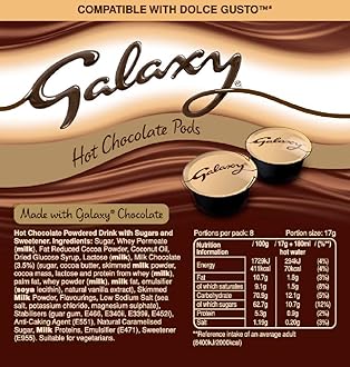 Cafféluxe Galaxy Hot Chocolate Pods | 16 Servings - Dolce Gusto Compatible Capsules