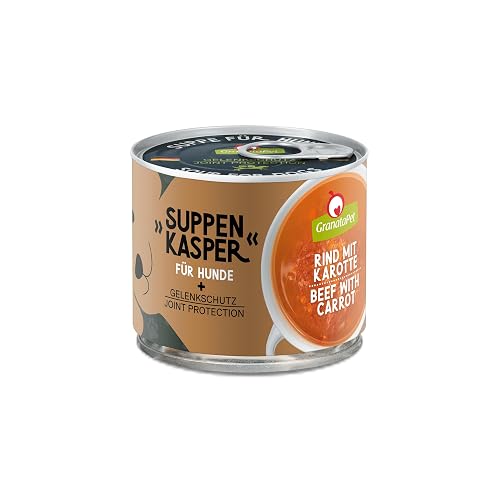 GranataPet Sopa de Carne de Res con Zanahoria, Sopa para Perros Felices