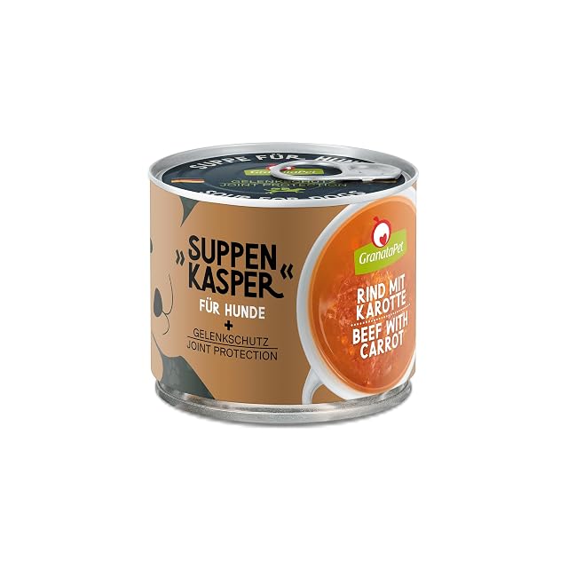 GranataPet Sopa de Carne de Res con Zanahoria, Sopa para Perros Felices