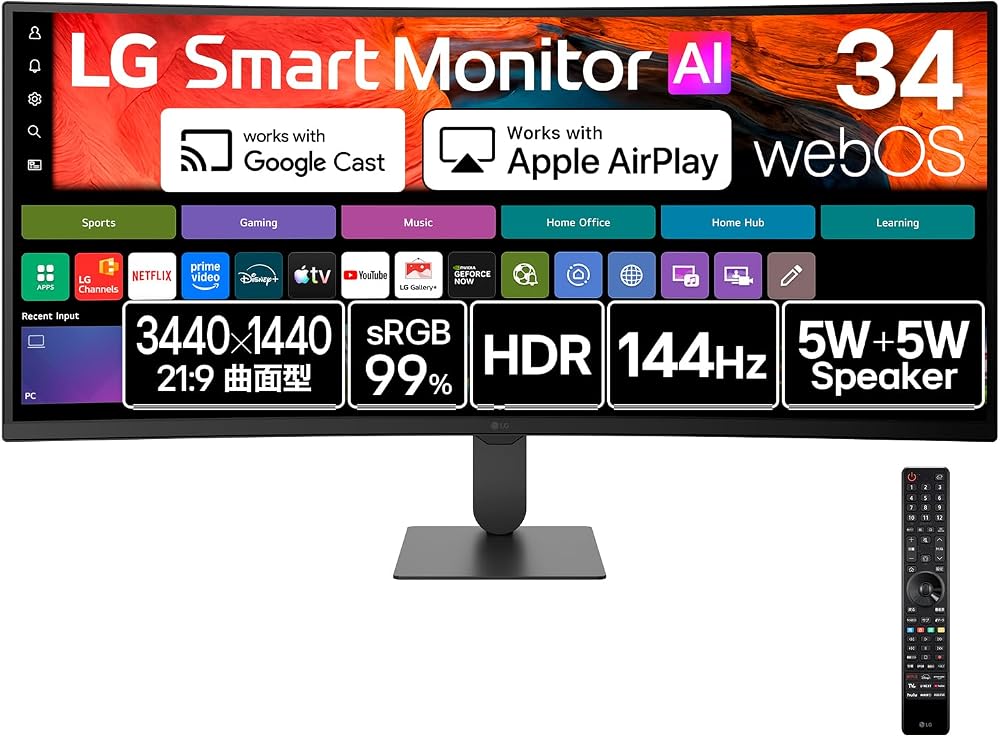 LG Smart Monitor 34U620SB-B