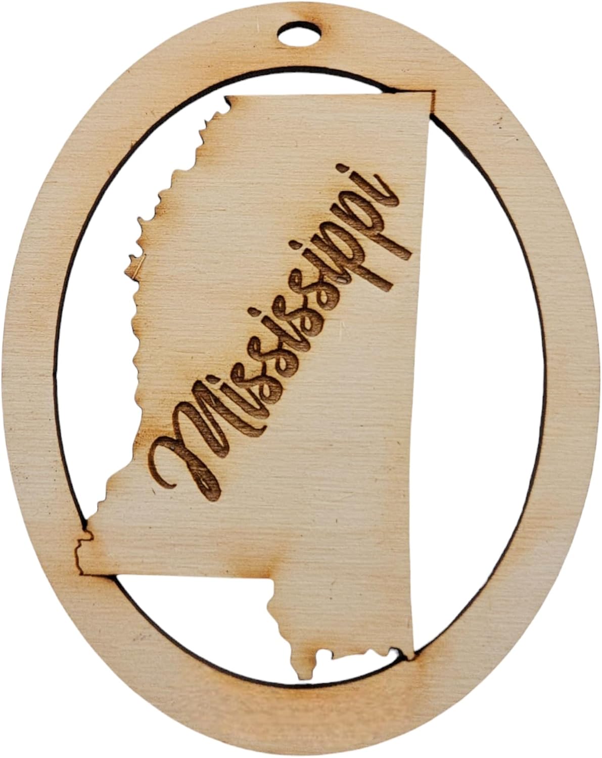 10PK Personalized Mississippi Ornaments for Christmas Tree, Magnolia State Keepsakes, Decorations and Souvenirs