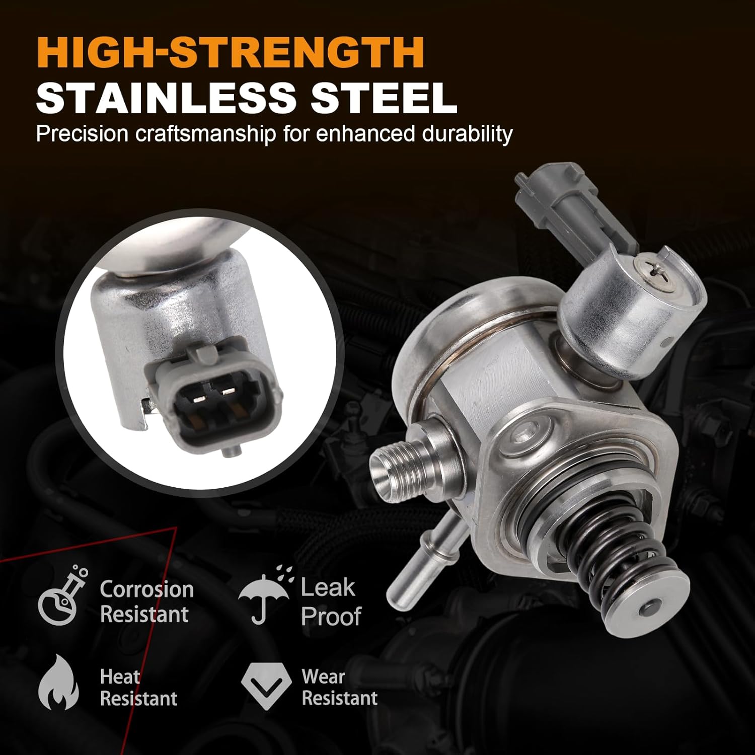 OTO-K High Pressure Fuel Pump Compatible with Ford Explorer Escape Fusion Focus Edge Mustang 2015-2021 & Lincoln MKZ MKC 2015-2020 2.0L 2.3L,Replaces#EJ7Z9350A GDP208