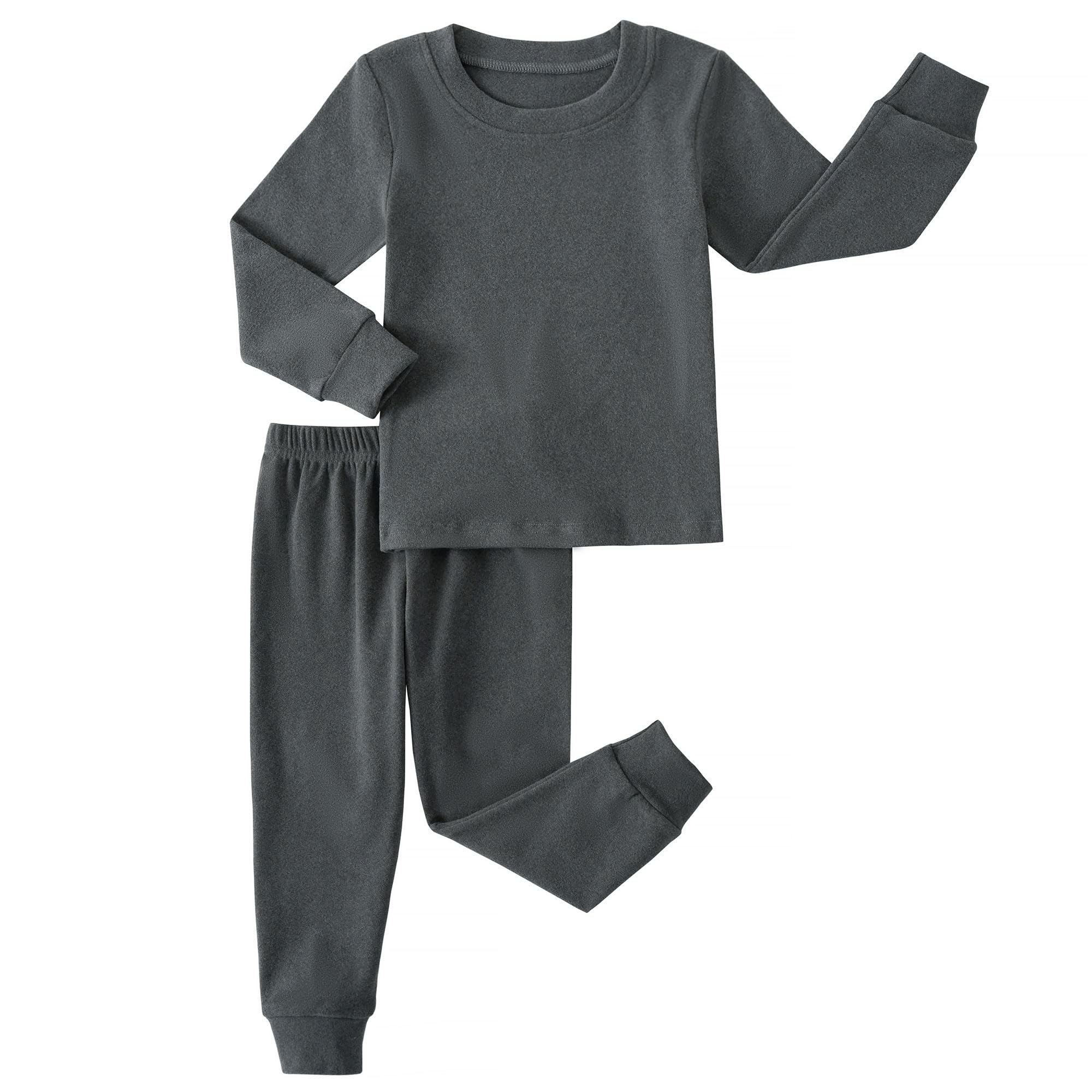 Kids Thermal Underwear Set Toddler Winter Base Layer Ultra Soft Long Johns for Little Big Boys Girls 2-8Yrs