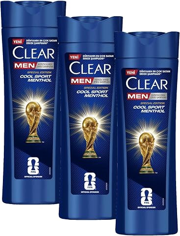 CLEAR Men Cool Sport Menthol Kepeğe Karşı Etkili Şampuan 350 ml (3 paketi)