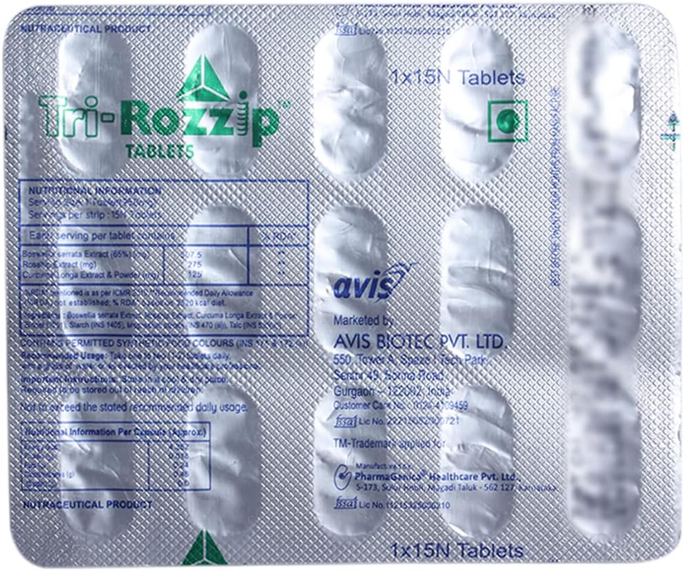 Tri Rozzip - Strip of 15 Tablets
