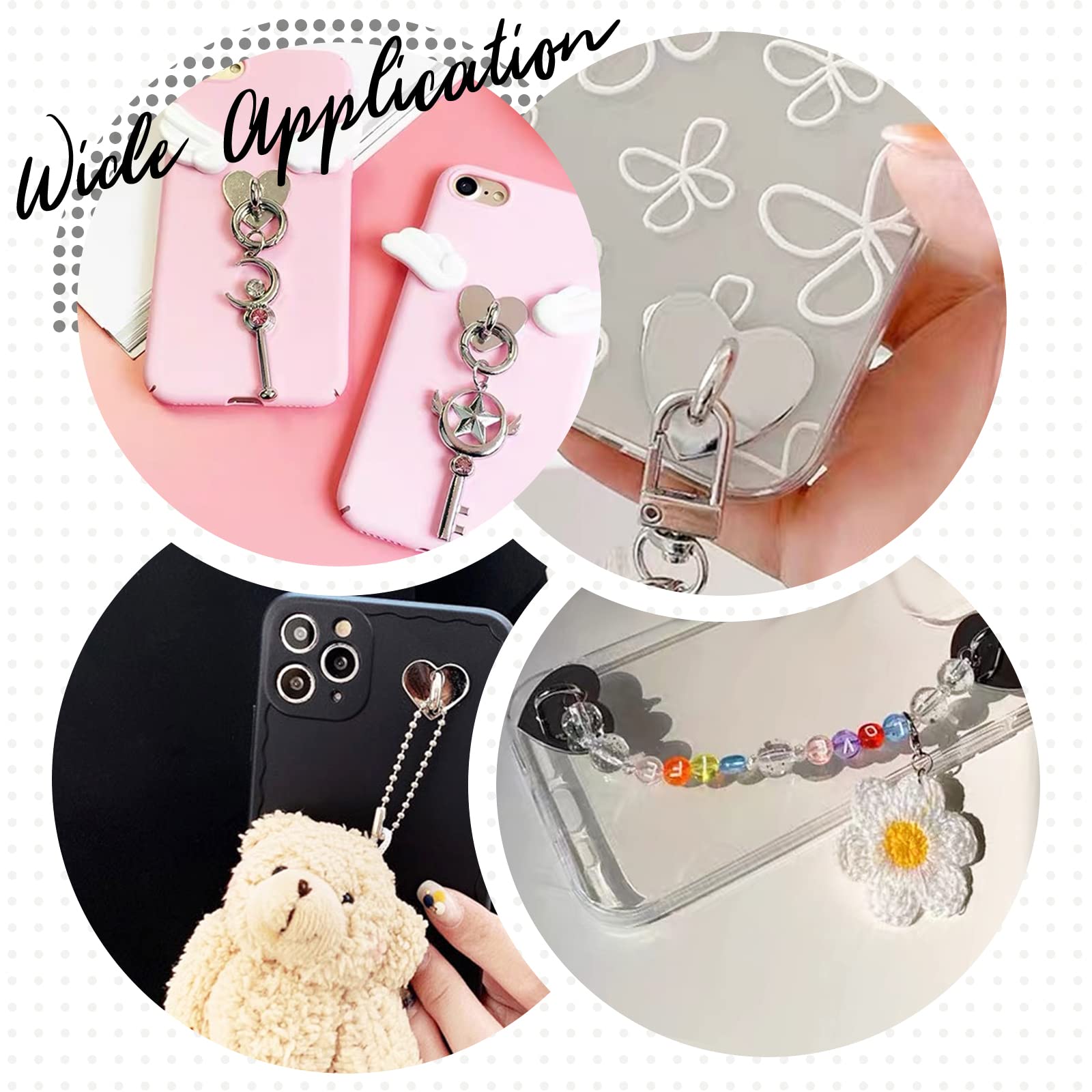 Anillo De Soporte Movil 8 Anillos Soporte Para Móvil Forma Corazón - Gancho Adhesivo, Acero, Plateado Soporte Dedo Teléfono