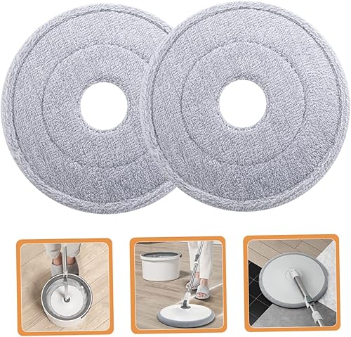 Miniatura 7 de ULTECHNOVO 2 piezas de repuesto para fregona de microfibra, fregona de limpieza, suministros de limpieza para mopa plana, cabezal de fregona de