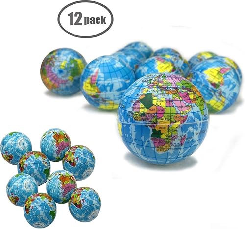 Miniatura 10 de Sohapy Mini bolas de estrés de globo exprimibles de 2.48 pulgadas, bolas aliviadoras de tensión, recuerdo de fiesta, bola de globo de poliuretano