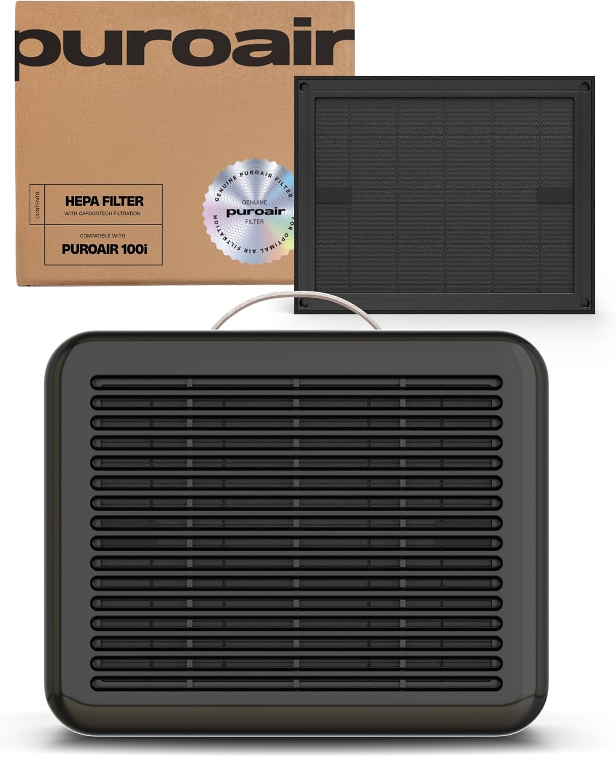 PuroAir Air Purifier 100i Smart HEPA Air Purifier for Home Pets with PuroAir Genuine 100i Replacement Filter Bundle