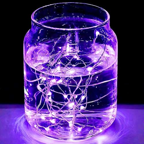 Miniatura 36 de Guirnalda de luces LED en forma de corazones rosas, 3 m, alimentada por pilas, temporizador, luces intermitentes, impermeable, para Navidad