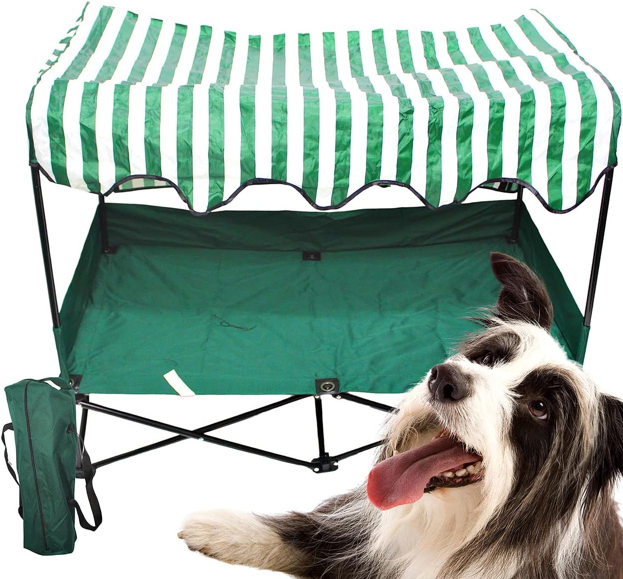 Bonka Bird Toys Dog KOT to Trot Junior Outside Travel Bed Shade Patio Terrier Kennel House