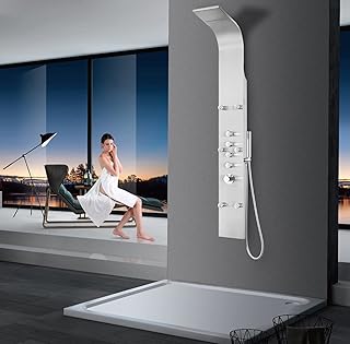 SP12 Peoria Shower Panel, Silver