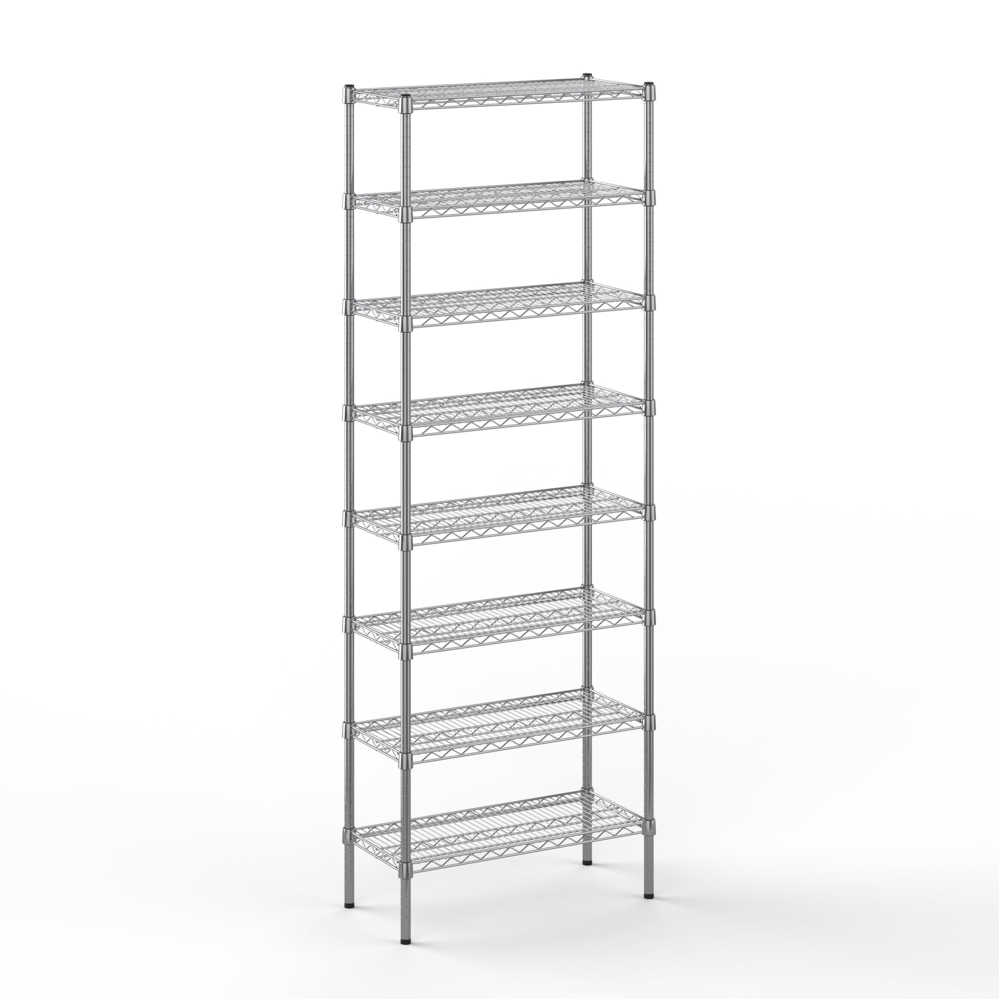 14" Deep x 30" Wide x 86" Height Wire Shelving Kit | 8-Tier | NSF Commercial Storage Rack Unit