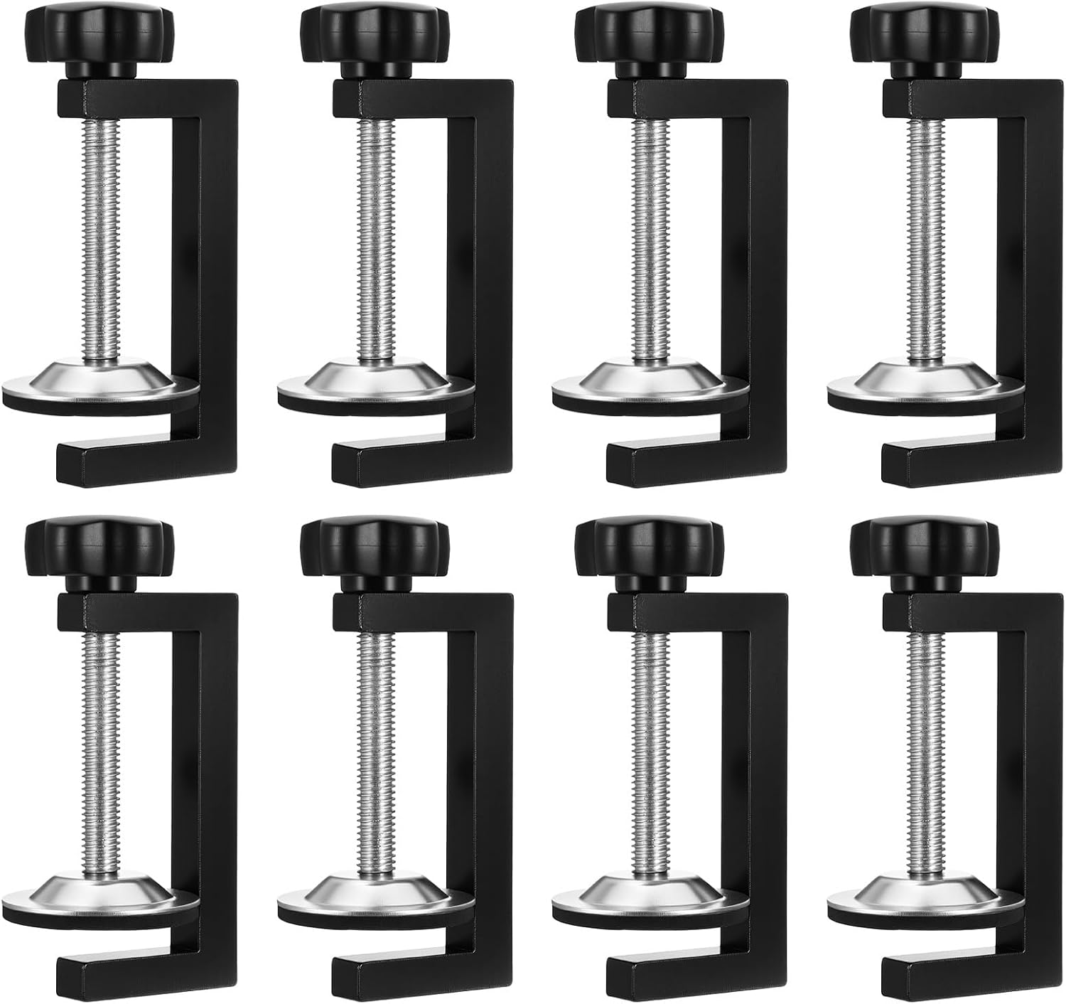 8 Pack C-Clamps Cabinet Installation Clamps Heavy Duty C Clamps Mini C Clamp for Woodworking/Welding/Building