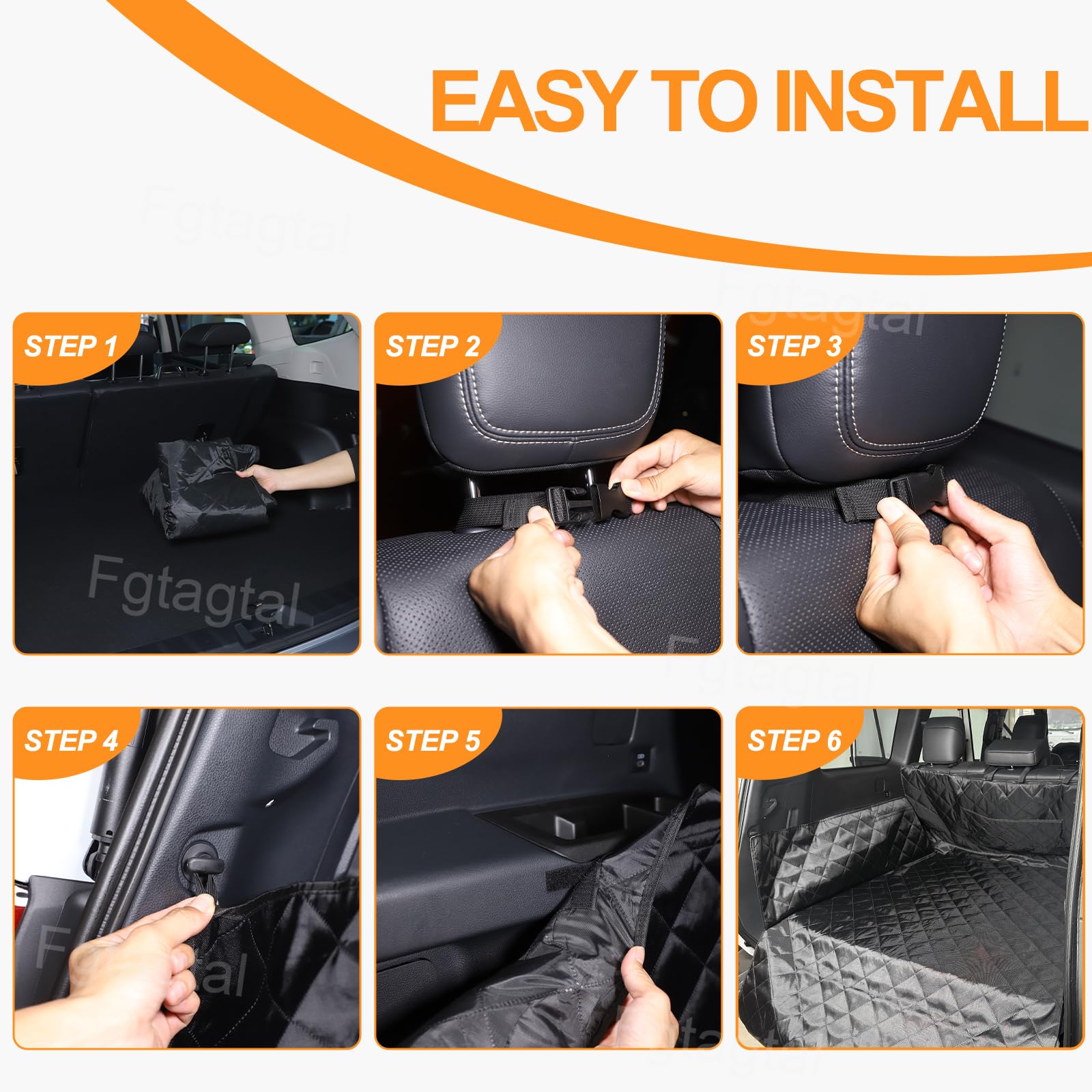Forro de carga para perros compatible con Toyota Land Cruiser Prado 250 2024 2025, forro de carga para maletero de perro, impermeable, antisuciedad, tapete de asiento de perro, con protector