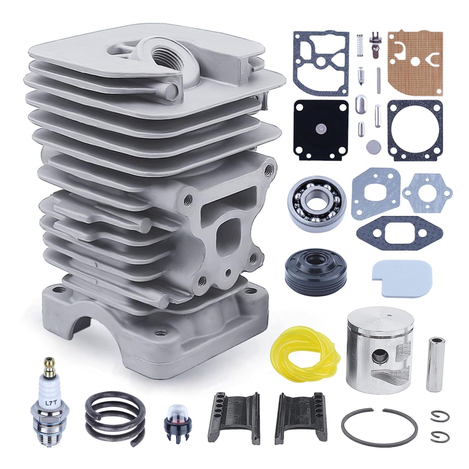 Cylindre piston 41mm résoudre perte compression tronçonneuse Poulan P3516PR avec filtre