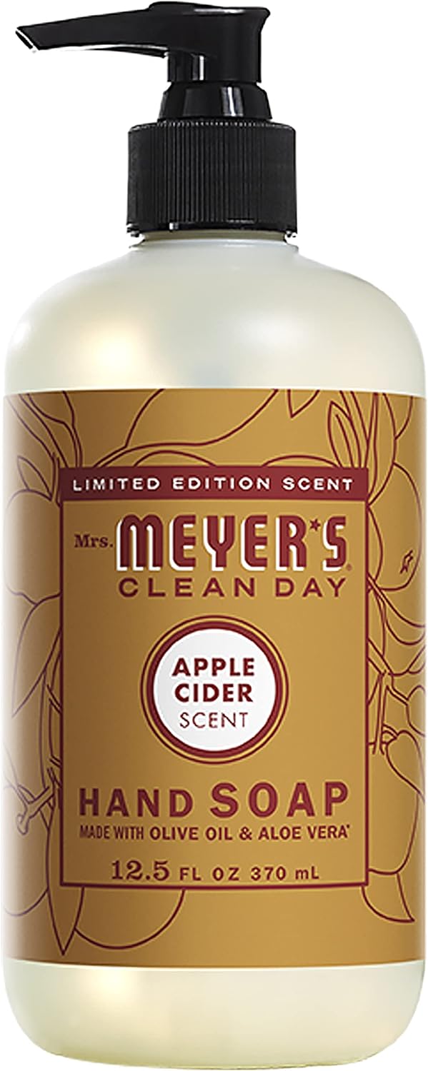 Mrs. MEYER'S Apple Cider Kitchen Set, Includes, 1 Hand Soap, 1 Dish Soap, and 1 Multi Surface Cleaner 3 ct. - Image 4