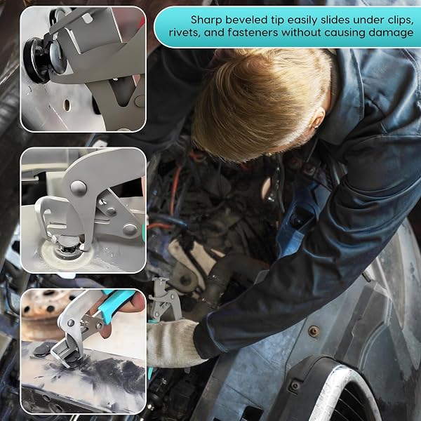 Car Clip Pliers, Disassembly Tools, Efficient Multi-Functional Auto Snap Pliers, Panel/Push Pin/Plastic Rivet/Door Panel/Buckles/Automotive Clip Removal Tools, Without Damage - 3