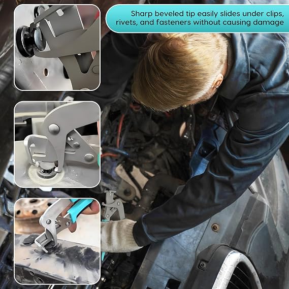 Car Clip Pliers, Automotive Trim Clip Removal Pliers and Disassembly Tools | Efficient Multi-Functional Clip Removal tool for Auto Door Panels, Interior & Exterior Trim, Mechanic, Without Damage