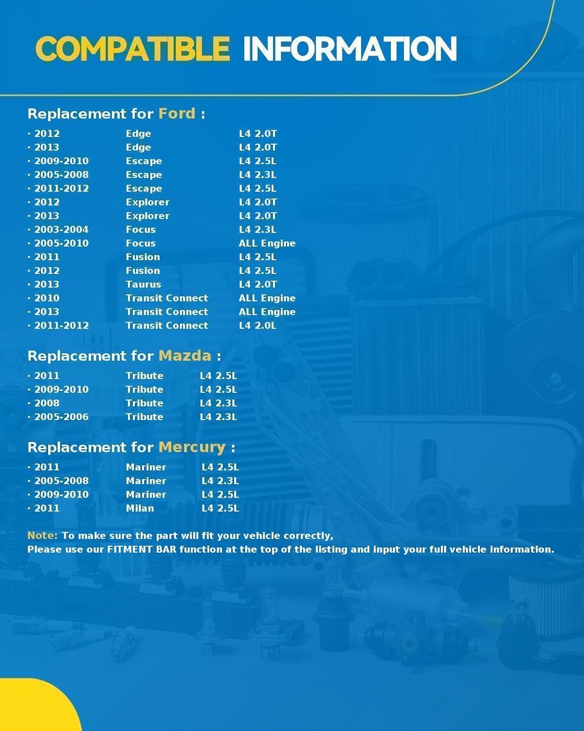 PHILTOP Starter Compatible with Focus, Escape, Fusion, Edge, Explorer, Taurus, Transit Connect, Tribute, Mariner, Milan 12V1.4KW CWPMGR11 Tooth Pinion/Teeth