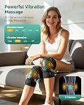 Snailax Knee Massager with Heat and Vibration | Cordless Rechargeable Knee Massager with Heat, 3 Heat Levels, 3 Intensities & 5 Modes for Knee, Shoulder & Elbow, Gifts