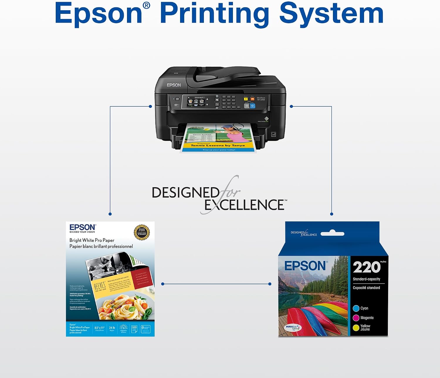 EPSON 220 DURABrite Ultra Ink Standard Capacity Yellow Cartridge (T220420-S) Works with WorkForce WF-2630,2650, 2660, 2750, 2760 and Expression XP-320,420, 424