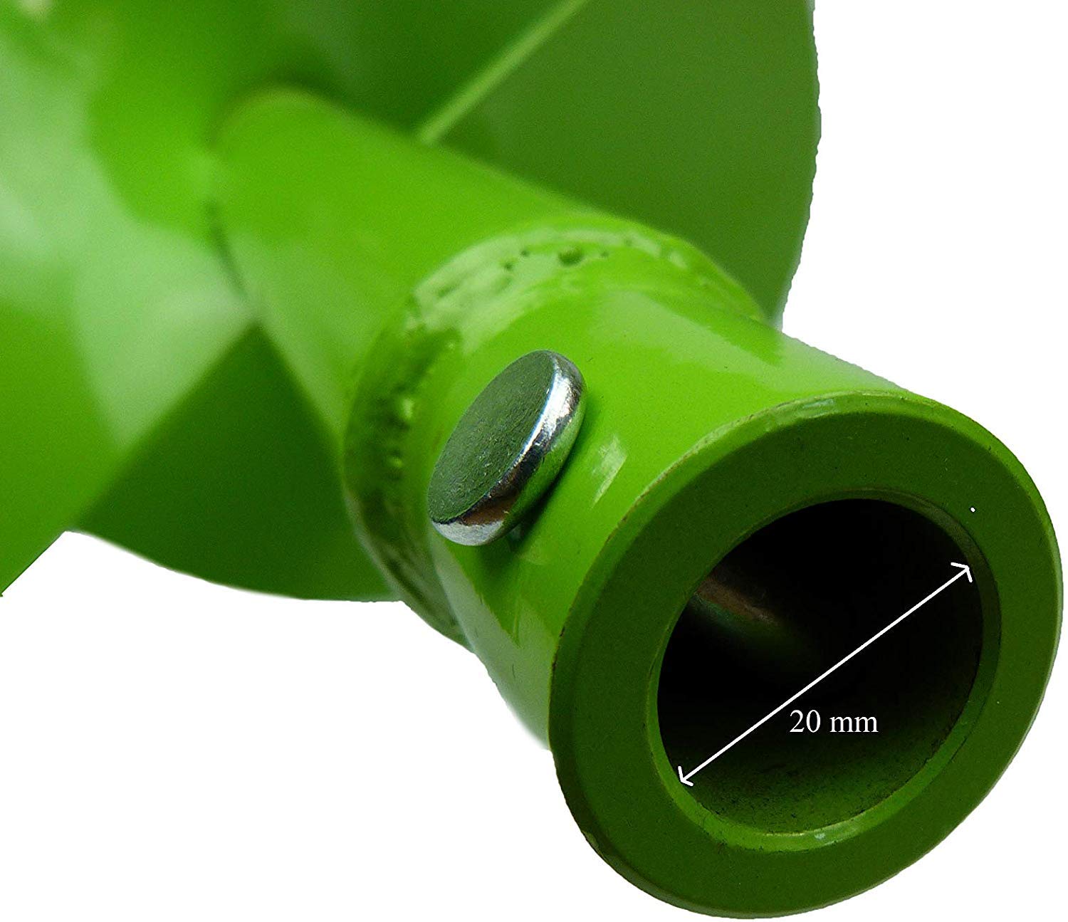 WERHE Trivella per terra 80 mm con adattatore SDS Max – Robusta doppia spirale per foratura di pali e lavori di giardinaggio – Compatibile con trapani standard