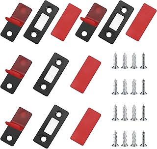 Door Magnets, Cabinet Magnetic Door Catches Self Adhesive, Ultra Thin Magnetic Strips, Drawer Magnets Catches for Cupboard Wardrobe Sliding Door Magnet Magnetic Latch Closure Closer (4 Pack)