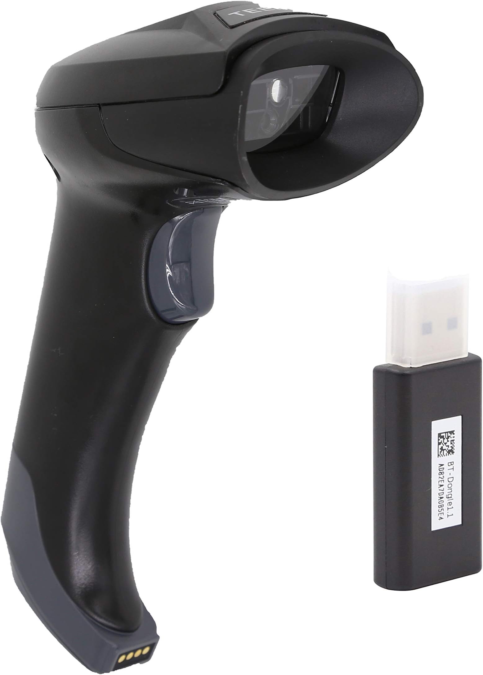 TEEMIQR Bluetooth Barcode Scanner, 1D 2D Wireless USB Imager for iPhone ipad Andriod Smartphone Tablet Mac Windows PC, Support PDF417 Driver License, Stable Bluetooth 5.0 Technology, with USB Dongle